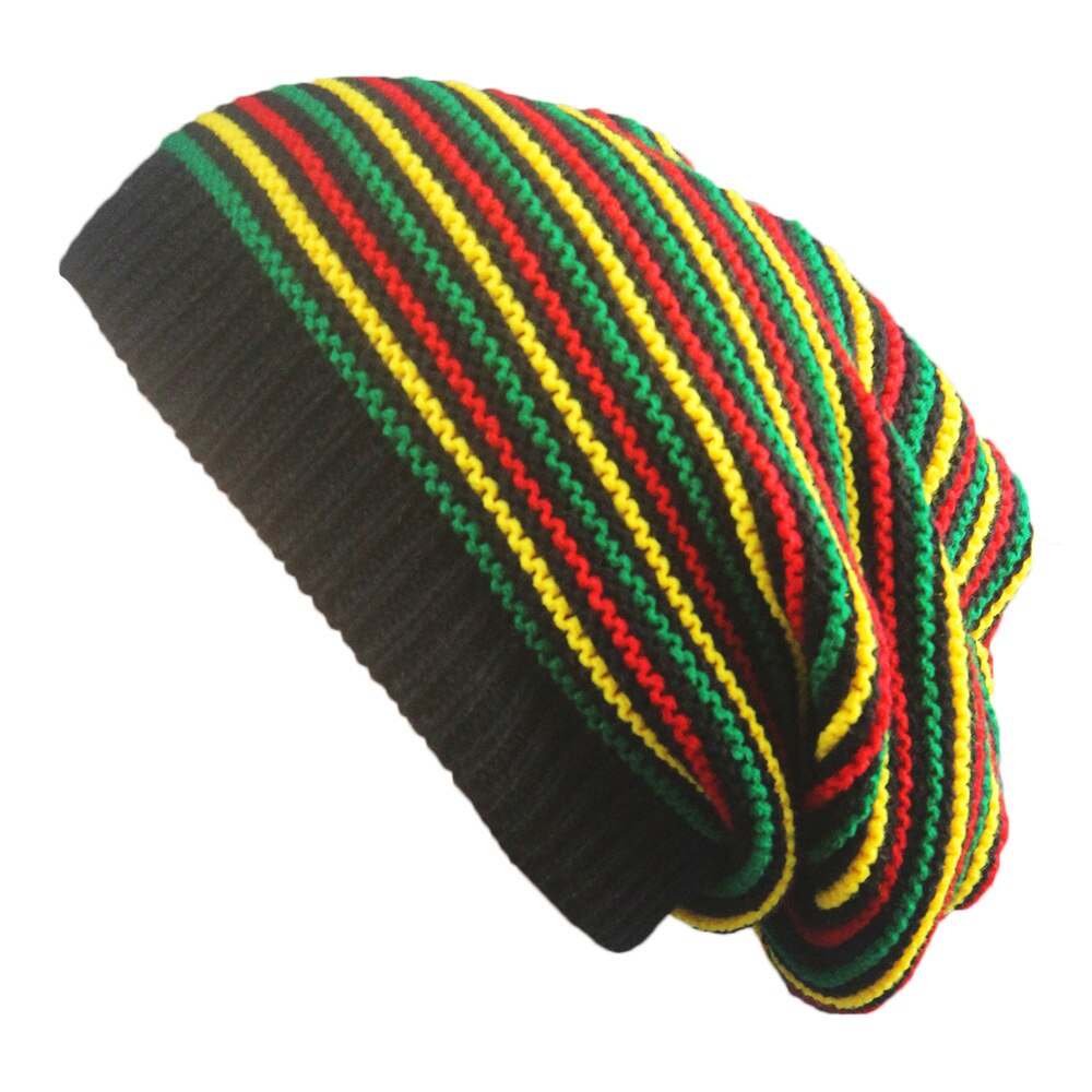 New Stylish Bob Marley Reggae Hat Jamaican Pom Slo..